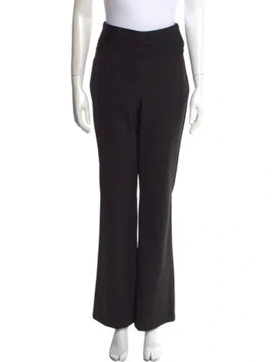 Pre-owned Herve Leger Wide Leg Pants In Black