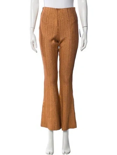 Pre-owned Herve Leger Wide Leg Pants W/ Tags In Orange
