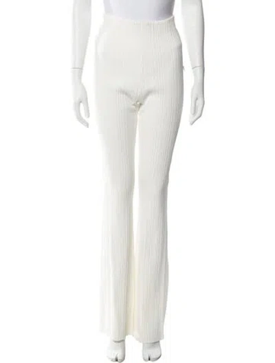 Pre-owned Herve Leger Wide Leg Pants W/ Tags In White