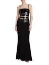 Herve Leger Nova Sequin Gown In Black