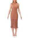 Herve Leger Women's Illusion Ruffle Midaxi Dress In Hazel