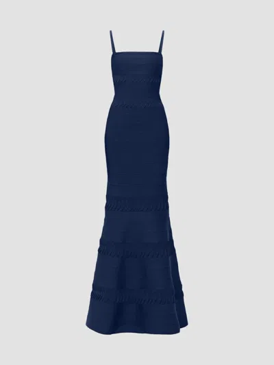 Herve Leger Women's The Caitlin Gown In Storm