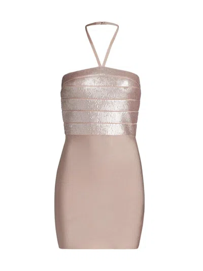 Herve Leger Women's The Emili Dress In Nude