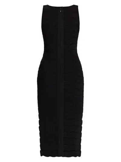 Herve Leger Women's The Gwynn Scalloped Midi-dress