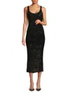 Herve Leger The Madeline Sequin Knit Gown In Black