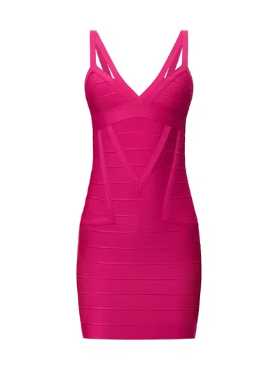 Herve Leger Women's The Midnight Bandage Body-con Minidress In Pink