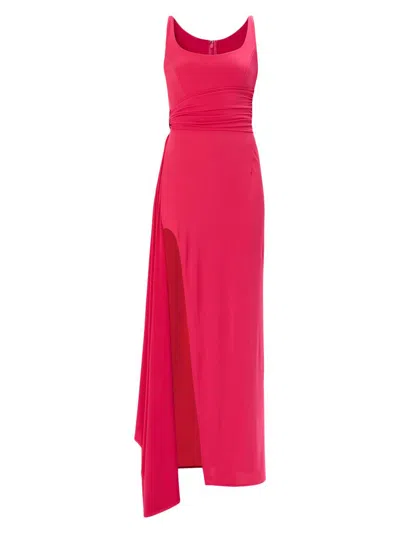 Herve Leger Women's The Mila Jersey Scoopneck Gown In Red