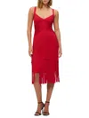 Herve Leger The Mischa Dress In Lipstick Red