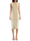 Herve Leger The Ruby Midi Dress In Neutral