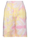 Herzensangelegenheit Woman Shorts & Bermuda Shorts Yellow Size 6 Cotton In Multi