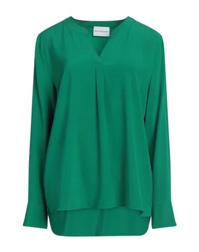 Herzensangelegenheit Woman Top Emerald Green Size 10 Silk, Elastane