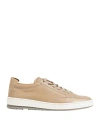 Heschung Man Sneakers Light Brown Size 6 Soft Leather In Beige