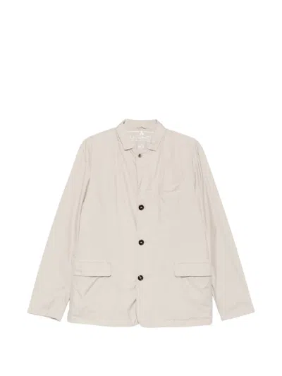 Hèskimo Buttoned Flap-pocket Jacket In Neutral