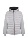 Hèskimo Quilted Nylon Heskimo Jacket In Gray