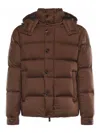 Hèskimo Logo Down Jacket In Brown