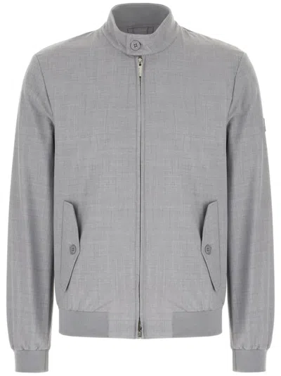 Hèskimo Mélange-effect Jacket In Grey