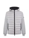 Hèskimo Quilted Nylon Heskimo Jacket In Gray