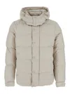 Hèskimo Quilted Technical Fabric Down Jacket In White