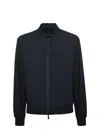 Hèskimo Stretch Jersey Heskimo Jacket In Blue