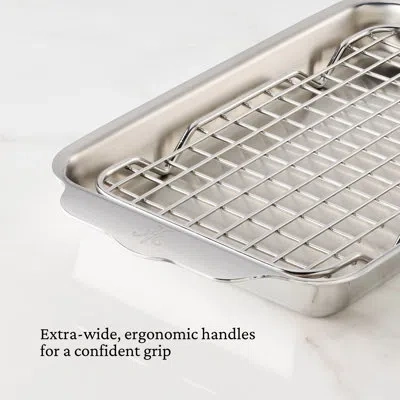 Hestan 2pc Ovenbond Eighth Sheet Pan Set In Brown