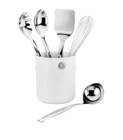 Hestan 5-piece Provisions Utensils Set In White