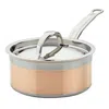 Hestan Copperbond 1.5-qt Covered Saucepan In Brown
