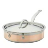 Hestan Copperbond Copper Induction 3.5-quart Covered Saute With Helper Handle In Brown