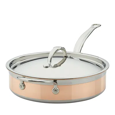 HESTAN COPPERBOND 3.5-QUART INDUCTION COPPER SAUTE PAN WITH LID