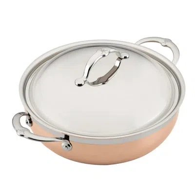 Hestan Copperbond® 5qt Dutch Oven With Dome Lid (28cm) In Copper,polished Steel