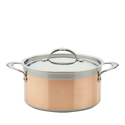 Hestan Copper 6 Qt Stockpot In Brown