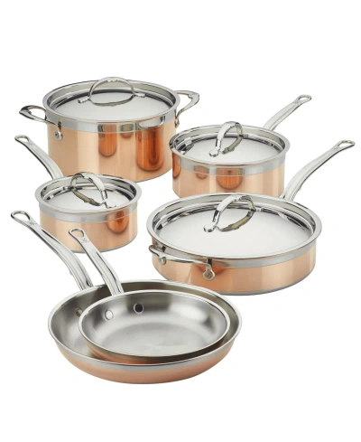 Hestan Copperbond Copper Induction 10-piece Cookware Set