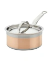 HESTAN COPPERBOND COPPER INDUCTION 2-QUART COVERED SAUCEPAN