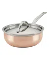 Hestan Copperbond Copper Induction 2-quart Covered Saucier In Copper