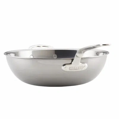 Hestan Nanobond 7.5 Qt - 14" Chefs Pan W/ Helper Handle In Silver