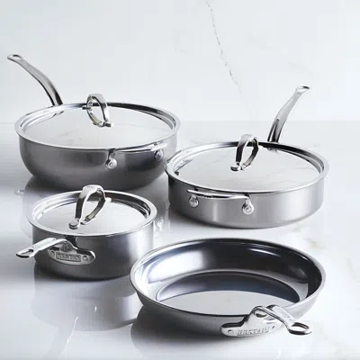Hestan 7 Pc Nanobond Molecular Titanium Cookware Set - Exclusive In Silver