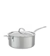 Hestan Nanobond Saucepan With Helper Handle In Stainless