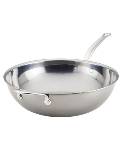 Hestan Nanobond Titanium Stainless Steel 14" Chefs Pan With Helper Handle