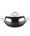 Hestan Nanobond Titanium Stainless Steel 14" Covered Wok In Stainless Steel