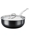 Hestan Nanobond Titanium Stainless Steel 3.5-quart Covered Essential Pan In Stainless Steel