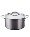 HESTAN NANOBOND TITANIUM STAINLESS STEEL 8-QUART COVERED STOCK POT