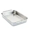 Hestan Stainless Steel Rectangular Baker In Silver
