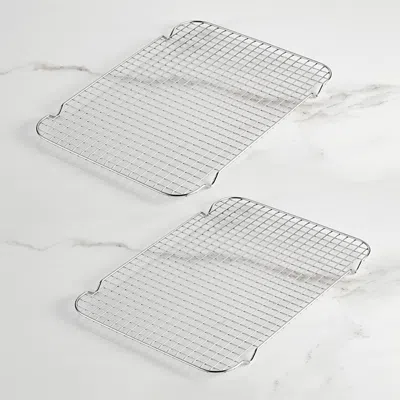 Hestan Ovenbond Set Of 2 Half Sheet Baking Racks, In Silver