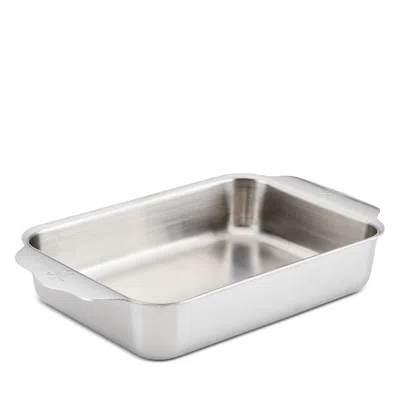 Hestan Ovenbond Small Rectangular Tri Ply Clad Stainless Steel Baking Pan In Silver