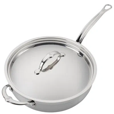 Hestan Probond 5 Qt Covered Essential Pan W/ Helper Handle In Silver