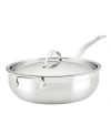 HESTAN PROBOND CLAD STAINLESS STEEL 5-QUART COVERED ESSENTIAL PAN WITH HELPER HANDLE
