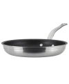 Hestan Probond Clad Titum Stainless Steel Nonstick 11" Open Skillet In Stainless Steel