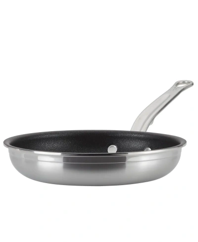 Hestan Probond Clad Stainless Steel With Titum Nonstick 8.5" Open Skillet In Silver