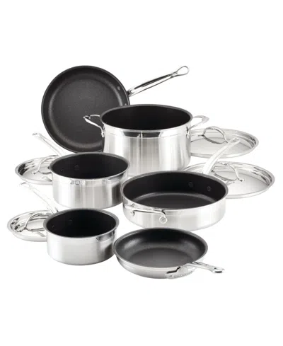Hestan Probond Clad Stainless Steel With Titum Nonstick 10-piece Cookware Set