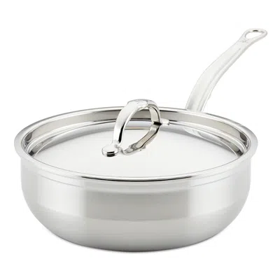 HESTAN PROBOND FORGED 3.5-QUART PROFESSIONAL CLAD STAINLESS STEEL ESSENTIAL PAN WITH LID