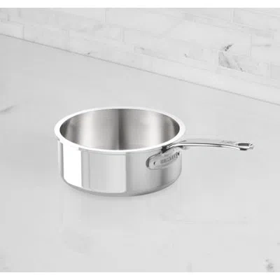 Hestan Probond® Luxe 0.75-qt. Polished Professional Clad Stainless Steel Butter Warmer In Silver